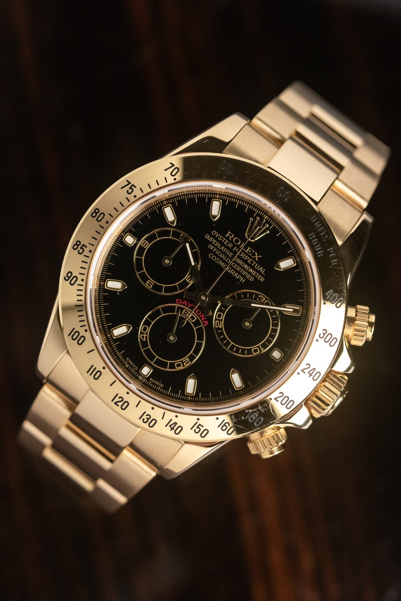 Daytona rolex hot sale oro giallo